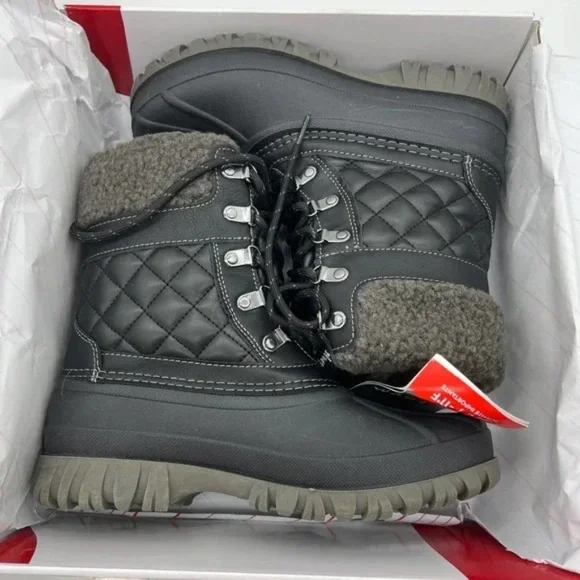 New Storm By Cougar Waterproof Lace Up Winter Boots Carlisle Quilt -11F/-24C NIB - Picture 3 of 7